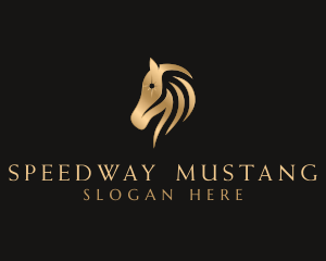 Mustang - Classy Equine Horse logo design