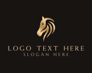 Mustang - Classy Equine Horse logo design