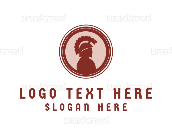 Medieval Warrior Spartan Logo