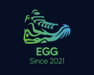 Shoe Cleaning - Minimalist Hiking Boots logo design