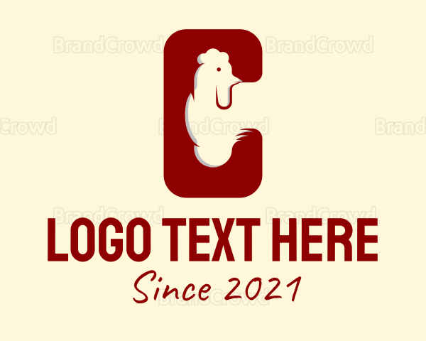 Chicken Restaurant Letter C Logo