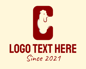 Chicken Farm - Chicken Restaurant Letter C logo design