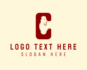 Chicken Restaurant Letter C  logo design