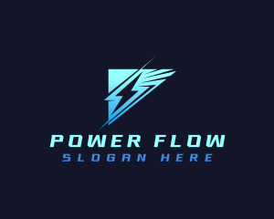 Lightning Thunder Power logo design