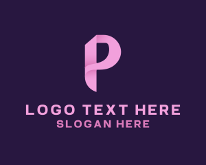 Creative Agency - Digital Multimedia Letter P logo design