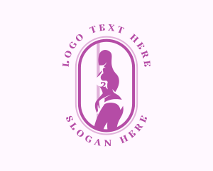 Nightclub - Sexy Woman Lingerie logo design