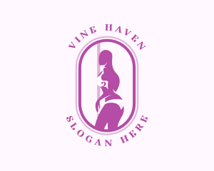 Sexy Woman Lingerie logo design