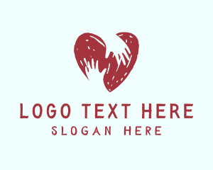 Textured - Blue Love Dating logo design