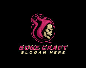 Skeletal - Demon Skull Gaming logo design