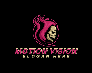 Scary - Demon Skull Gaming logo design