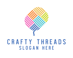 Knitting Yarn Thread  logo design