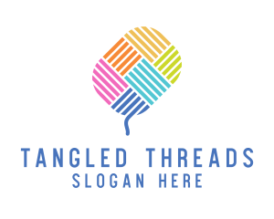 Knitting Yarn Thread  logo design