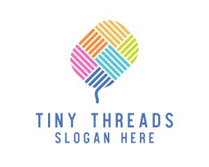 Knitting Yarn Thread  logo design