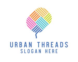 Knitting Yarn Thread  logo design