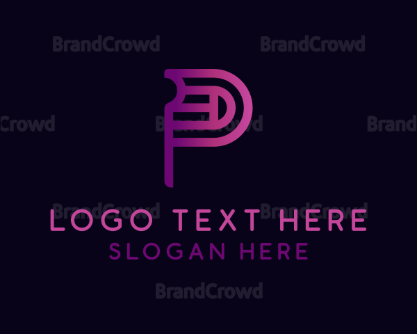 Creative Software Letter P Logo