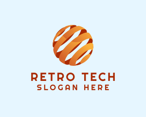 Tech Company Sphere logo design