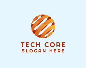 Tech Company Sphere logo design