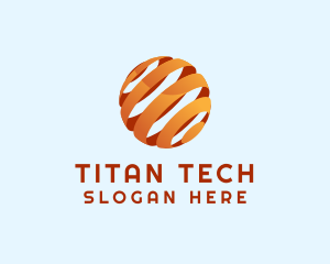 Tech Company Sphere logo design