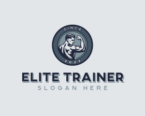 Muscle Gym Workout logo design