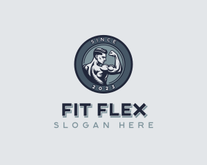 Workout - Muscle Gym Workout logo design