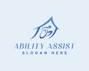 Handicap - Wheelchair People Home logo design
