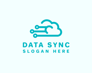 Cloud Technology Storage logo design