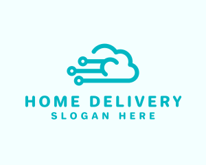 Cloud Technology Storage logo design