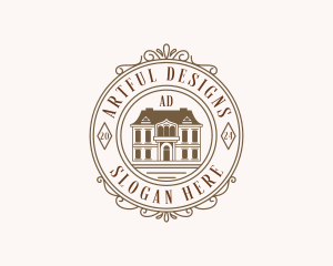 Real Estate Broker House logo design