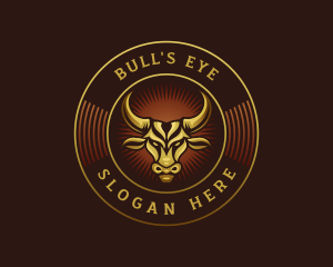 Bull Ranch Horn logo design