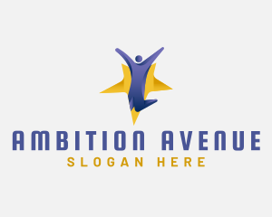 Ambition - Human Leader Success logo design