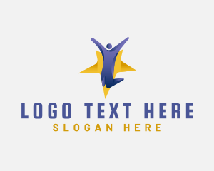Achievement - Human Leader Success logo design