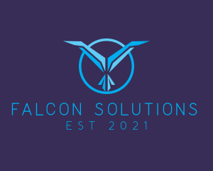 Falcon - Aviation Bird Falcon logo design