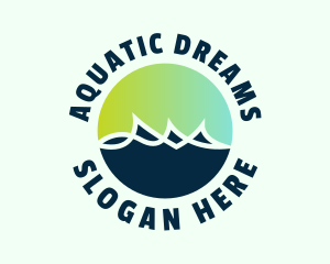 Modern Aquatic Waves logo design