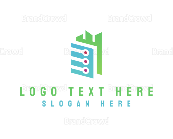 Digital Tech Building Logo