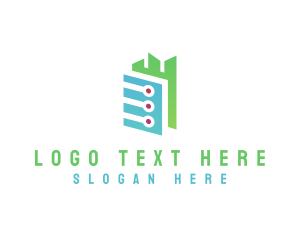 Digital Tech Building  logo design