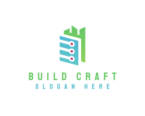 Digital Tech Building  logo design