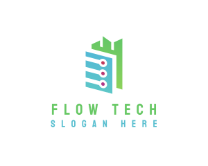 Digital Tech Building  logo design