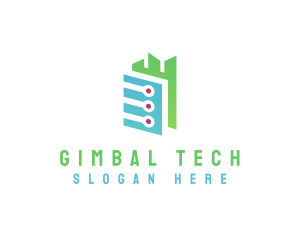 Digital Tech Building  logo design