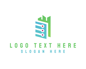 Technology - Digital Tech Building logo design