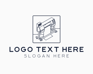 Photocopier - Printing Machine Press logo design