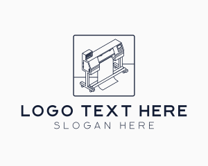 Printer - Printing Machine Press logo design