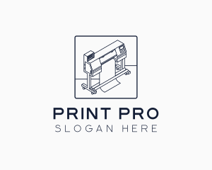 Printer - Printing Machine Press logo design