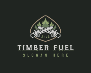 Timber Wood Cutter logo design