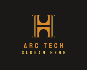 Arc - Art Deco Hotel Property logo design