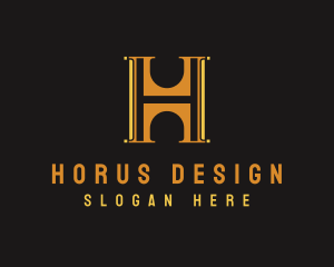 Art Deco Hotel Property logo design