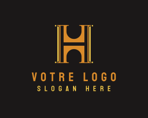 Boutique - Art Deco Hotel Property logo design