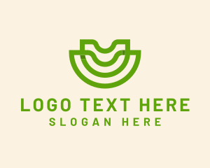 Ecological - Agriculture Farm Letter U logo design