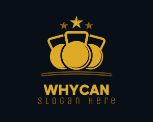 Golden Kettlebell Fitness Gym Logo