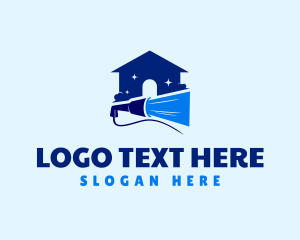 Caretaker - House Pressure Wash Clean logo design