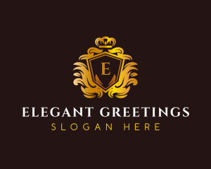 Luxury Elegant Crown logo design